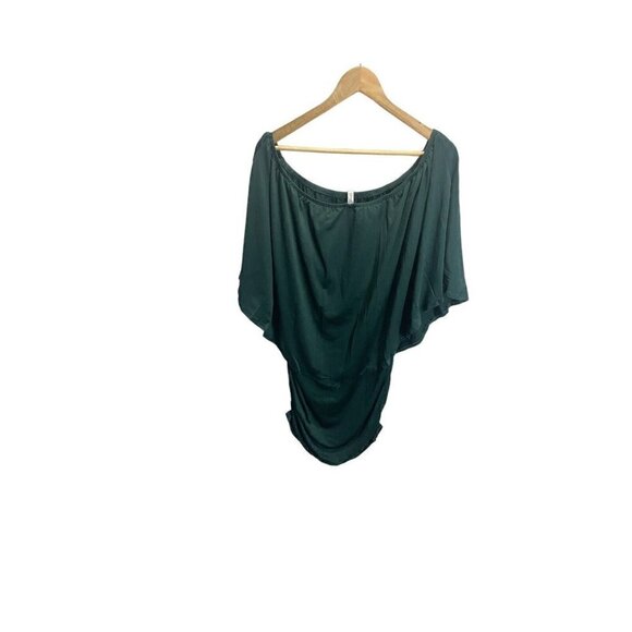 Yincro Women's Off The Shoulder Ruffle Dress Green Ruched Bodycon 2xl - Picture 6 of 7